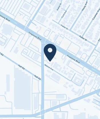 Downey location map